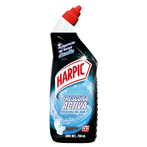 Detergentes, Drugstore Harpic Frescura Activa Líquido Removedor De Sarro Fragancia Frescura Del Mar, 750 Ml