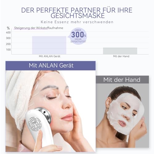 Beauty Device,ANLAN Facial Anti-Wrinkle Device,EMS and Warm,Cold 5 in 1 Multifunction Anti-Aging Facial Care Device Wrinkle Remover for Face Massage Facial Care