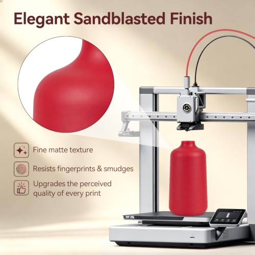 Image of Kingroon Matte PLA Filament 1.75mm 3D Printer Filament Matte Filament 1kg Dimensional Accuracy + /- 0.02 mm (Matte Red)