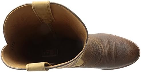 Ariat Mens Heritage Stockman Western Boot Tumbled Brown/Beige 11 Narrow | Image 4