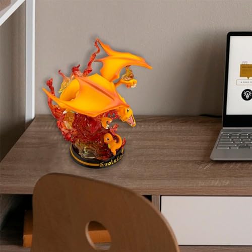Image of AUGEN Charli-zard Evolution Action Figure Limited Edition for Car Dashboard, Decoration, Cake, Office Desk & Study Table (26cm)(Pack of 1)