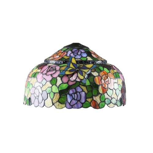 ⭐️とん様 御専用⭐️【ヴィンテージ】ステンドグラスランプ 傘部分 花柄 ⭐️とん様 御専用⭐️【ヴィンテージ】ステンドグラスランプ傘