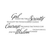 Vosarea Wall Sticker DIY Quotes Wall Art Decals Wallpaper Prayer Bible Art Decor for Bedroom Living...