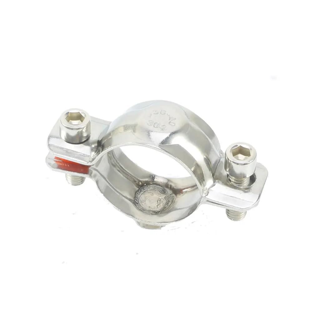 1pcs M8x1.25mm Female Fit 19-108mm OD Tube 304 Stainless Steel Pipe Hanger Bracket Clamp Suppoert Clip Homebrew(Fit 159mm OD Tube)