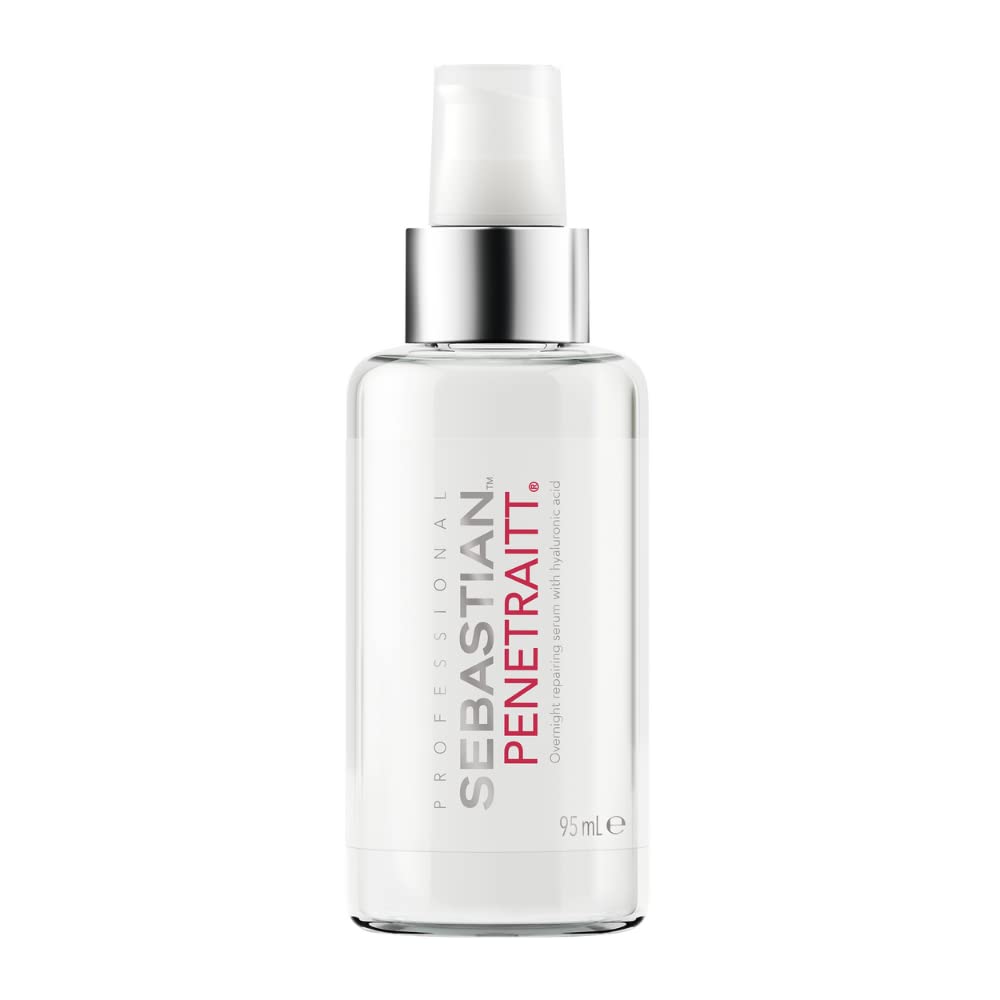 Sebastian Professional Penetraitt Serum, Siero Riparatore Notte con Acido Ialuronico, Ristruttura i capelli dall'interno, Idratazione Istantanea per Rimpolpare Capelli Secchi e Danneggiati, 95ml