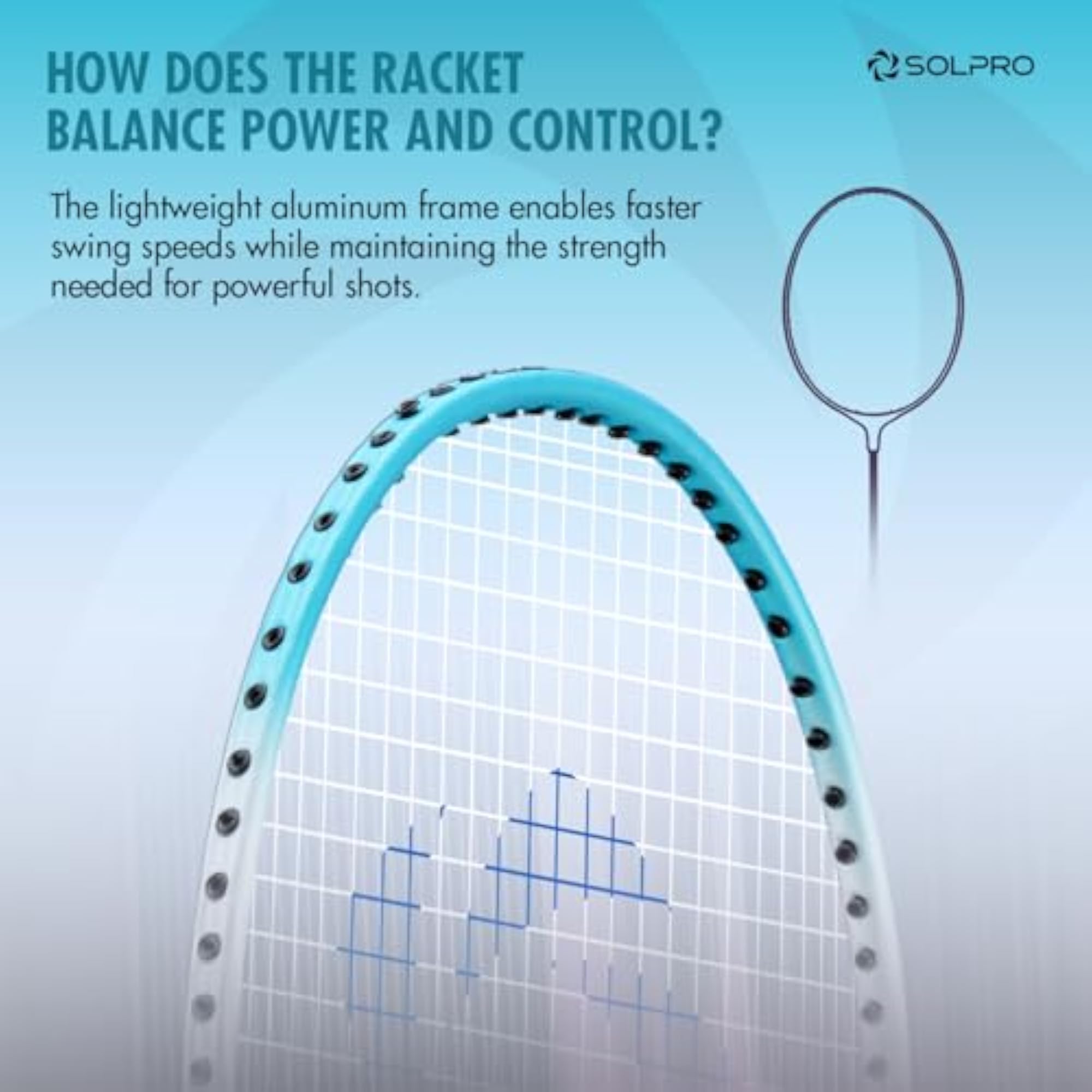 VORTEK 3000 Badminton Racket Set with Shuttlecocks