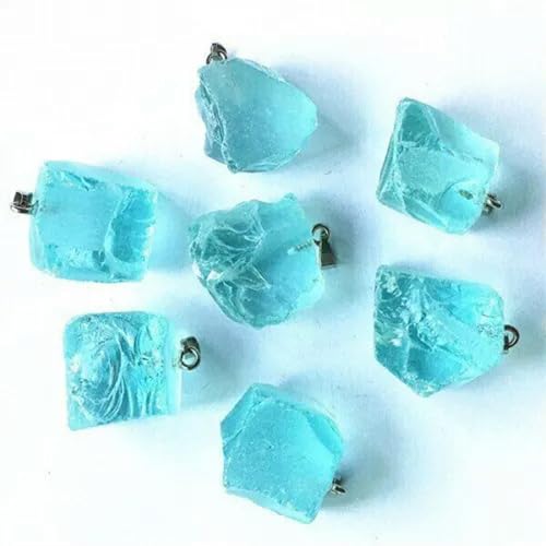 Collier de pierre naturelle en cristal | Lot de 10 pendentifs artisanaux