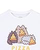 Pusheen Girls T-Shirt | Kids White Pizza Purrty Cat Graphic Tee | Crew Neck Short-Sleeved Internet Cat Top | Comfortable & Stylish Cute Merchandise | Daywear Gift for Children & Teens #2