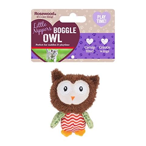 Rosewood Little Nippers Catnip Plush Owl Toy Cover