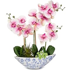 Pink-blue and White Porcelain Vase