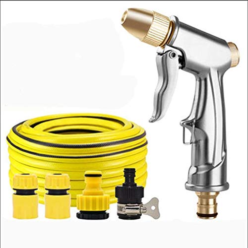 Gxbld-yy 10/15/20M High-pressure Car Wash Water Gun Home Garden Set Flexible Hose Pipe Watering Spray Gun Set Water Pipe Grab Nozzle (color : 10M)