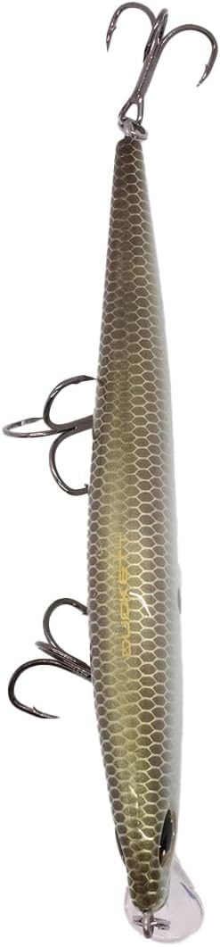Duckett Fishing BDJ115 Suspending Jerkbait, High-Performance Fishing Lure for Targeting Lethargic Bass at Any Depth