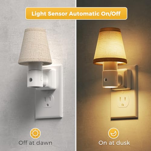 Image of L LOHAS LED Night Lights Plug into Wall, Plug in Night Light Dimmable 100LM