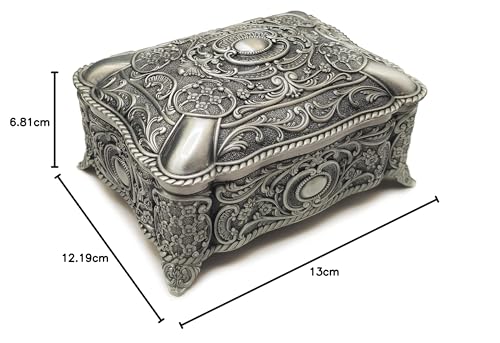 Caja de música retro de aleación decorativa para mesas de noche y salas de estar 6