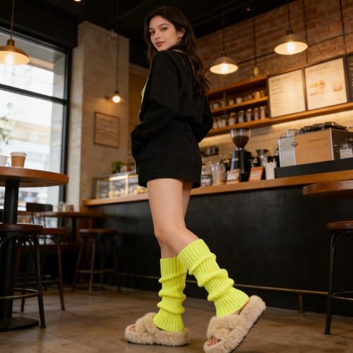 Image of 2 Pcs Leg Warmers Y2k, Leg Warmers, Y2k Accessories, Cute Kawaii Cream Legwarmers for Women Winter