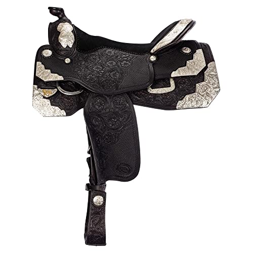 Billy Royal Savanah Show Saddle | Size 16 | Color Espresso | Hand-Tooled Equestrian Showpiece | Comfortable, Balanced Seat | Close Contact Design | Heavy-Duty Hardware | Easy Adjust Buckles