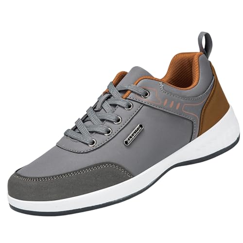 Zapatillas para hombre de ajuste amplio: zapatillas deportivas ortopédicas para caminar con cordones, zapatillas de deporte de tallas grandes, zapatos de entrenamiento, ligeros, transpirables, zapatos