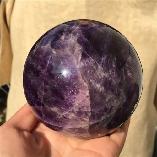 Boule d'améthyste naturelle pour harmoniser votre coin lecture