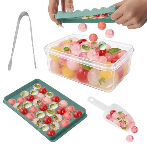Bandejas para cubitos de hielo apilables con tapa y pinzas miniatura 4