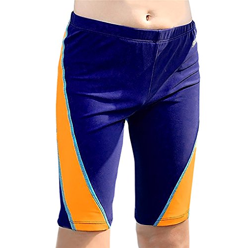 Image of Boy's Swim Jammer Quick Dry Sun Protection Drawstring Competition Swim Shorts