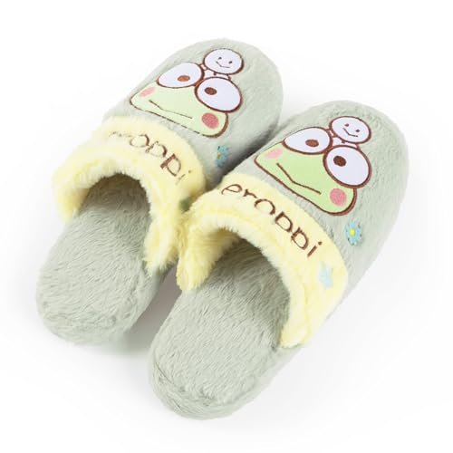 Roffatide Fluffy Cozy Keroppi Slippers for Women Anti-Skid Plush Slip-on Slippers Comfy Fleece Faux Fur House Indoor Slippers Christmas Gift Green 3.5-4.5 Roffatide Fluffy Cozy Keroppi Slippers for Women Anti-Skid Plush Slip-on Slippers Comfy Fleece Faux Fur House Indoor Slippers Christmas Gift Green 3.5-4.5