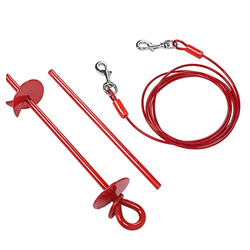 KTM Healthcare® Dog Anchor, Dog Tie Out Stake 360 Degree Rotating for Camping Gear