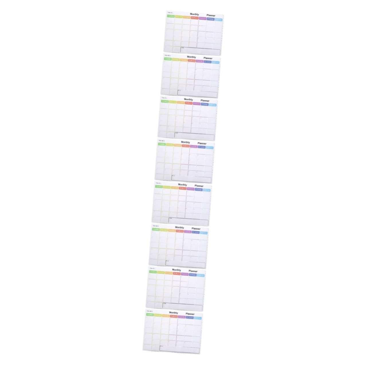Operitacx 8stücke Magnetisches Planung Whiteboard Teiliges Kühlschrank Kalender Mit Abwischbarer Oberfläche Für Notizen To-do-listen Und Familienorganisation Für Büro Schule Und