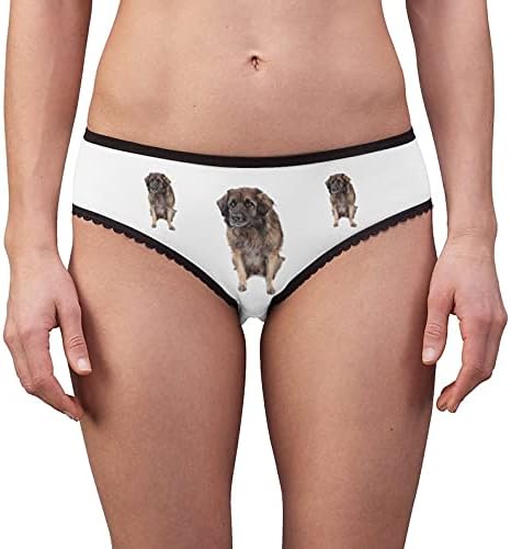 DogsMakeMeHappy Leonberger Isolated On White Panties, Leonberger Isolated On White Underwear, Briefs, Cotton Briefs