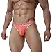 Sikye Male Underwear Men's ComfortSoft Briefs Sexy Low-Waist Underpants (M, Orange)