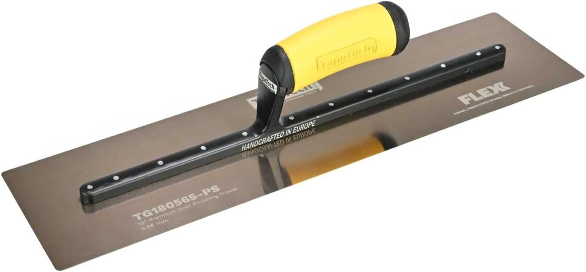 TapeTech 18" x 5" Gold Stainless Steel Finishing Trowel
