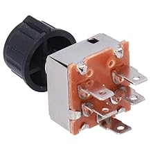 4 Speed Air Conditioning Volume Control W/Plastic Knob,Universal AC Blower Switch ,AC AIR Conditioning 4 Speed Blower Switch Replacement for INM2G75, Universal AC Blower Switch ,4 Speed Air Condi