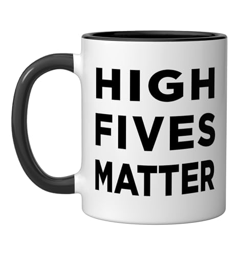 Taza de cerámica negra y blanca 11 onzas miniatura 1