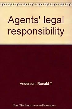 Hardcover Agents' legal responsibility Book