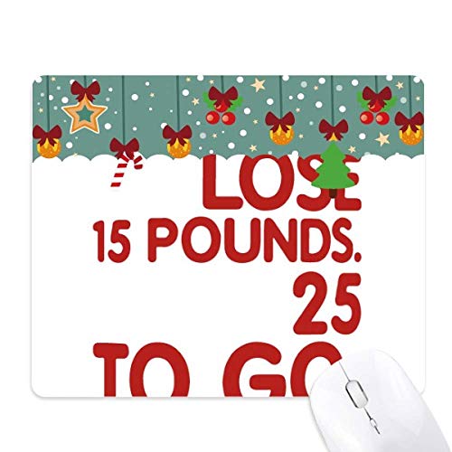 Alfombrilla de ratón para oficina y juegos, base de goma roja con diseño navideño original