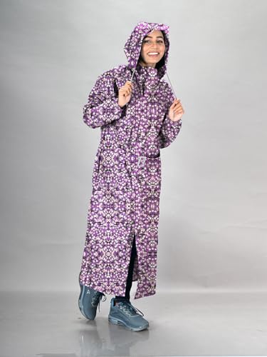 Image of LUX VENUS Printed Over coat Rainwear for Women