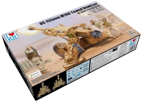 Maquette M198 155mm Towed Howitzer I Love Kit 61602 d'exception en plastique injecté 1/16