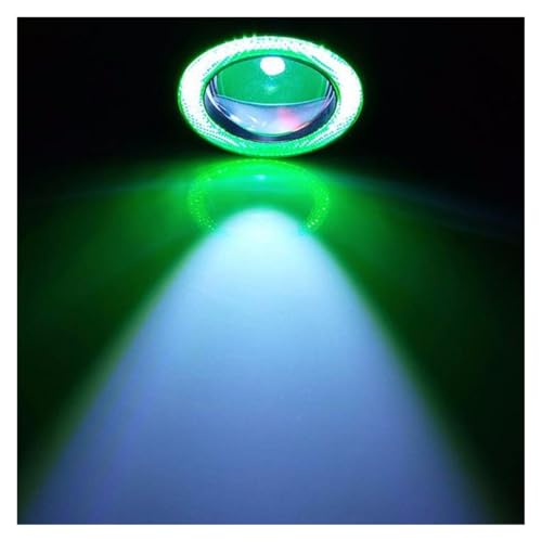 Antibrouillard LED COB 3.5 pouces 30W blanc avec yeux d'ange bleu pour voiture