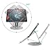 Stouchi Tablet Stand, 360°Tablet Swivel Base Holder Galaxy Tab S8, Adjustable Desk Mount for iPad Mini 2021,Galaxy S22, POS Kiosk, Surface Pro 4, iPad Pro/Air fits 4-14” Tablet & Phone Silver