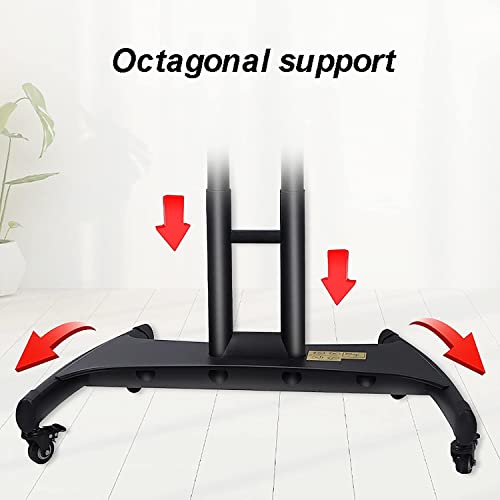 Soporte Móvil para TV de 32-70 Pulgadas con Ruedas y Ajuste de Altura miniatura 5