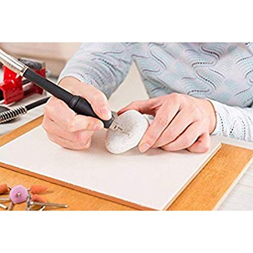 Image of DIY Crafts 30 Pieces Rotary Tool Bits - Diamond Tipped Deburring and Engraving Set - For a Range of Surfaces in a Variety of Sizes (Shape No # 8, Diamond Burr)