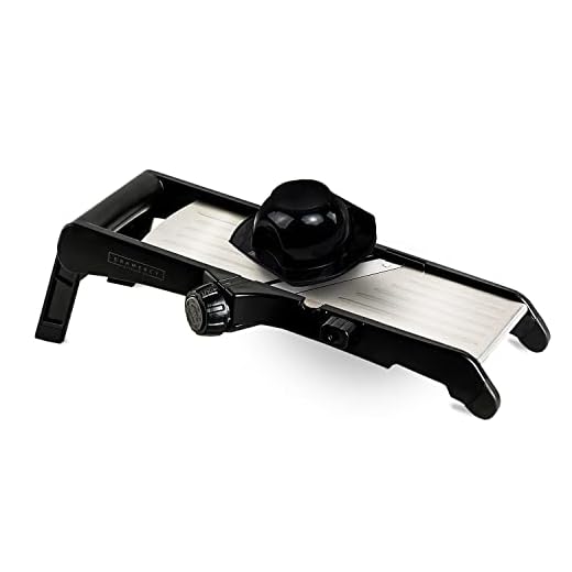 Mandolina de cocina para cortar alimentos, ajustable, de acero inoxidable, incluye cortador ondulado de patatas fritas, para patatas, cebollas verduras