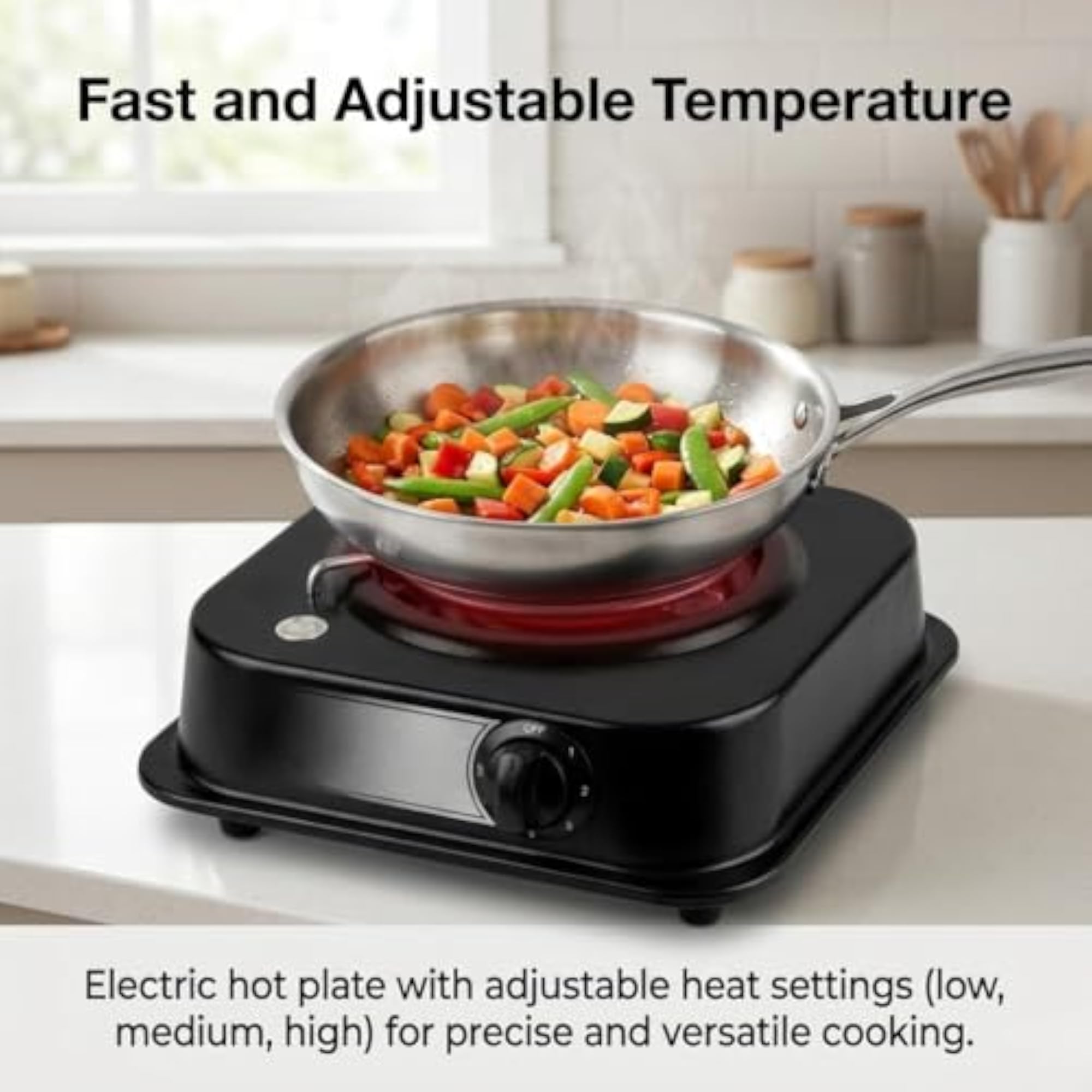2000W Electric Iron Hot Plate Portable Single Burner