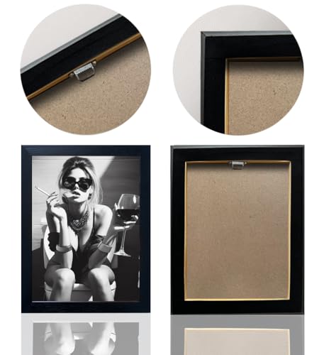 Framed Black and White Bathroom Print Wall Decor Girl On Toilet Decor Funny Bathroom Wall Art Retro Woman Room Wall Decor - Cosy Home Interiors Framed Black and White Bathroom Print Wall Decor Girl On Toilet Decor Funny Bathroom Wall Art Retro Woman Room Wall Decor - Image 2