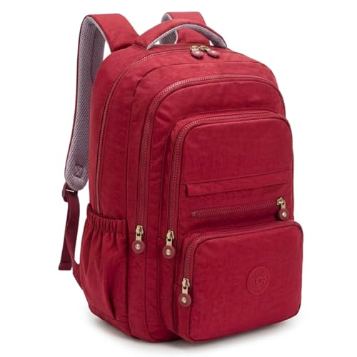 Mochila Feminina Masculina Tactel Notebook Escolar Resistente Grande Costas Juvenil Escola Preta (VERMELHO DELUXE)