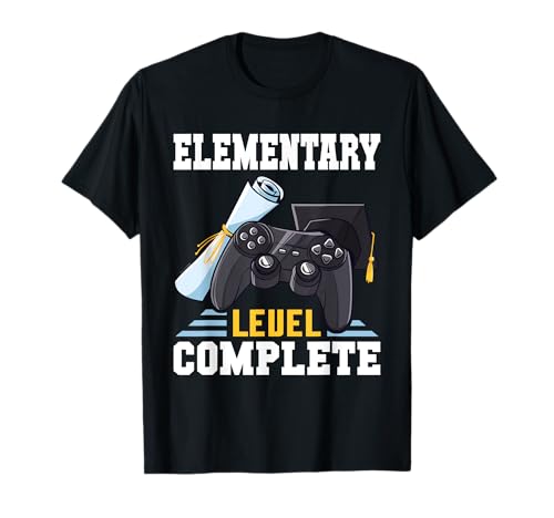 Graduation 2025 Elementary Level Complete Retro Gamer Kids T-Shirt