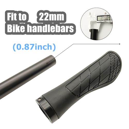 Bicycle Handlebar Grips Bike Grips with Soft Rubber, Anti-Slip Single Lock - Imagen 6 de 13