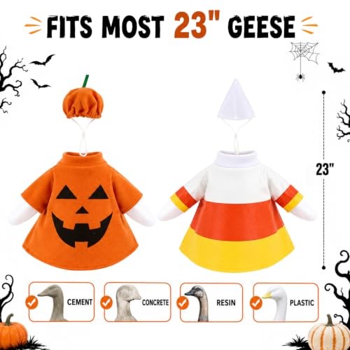 2 Set Porch Goose Halloween Outfit for 23 inch Geese works on these two - image 3