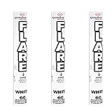 Pack of 3 Hand held Flares for Paintball Weddings Photoshoots Football Celebrations & Special Effects (White)