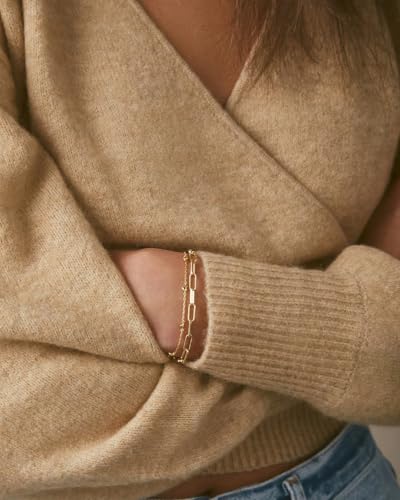 gorjana - Amour Bracelet 6 1/2" to 7" - 18k Gold Plated Brass - Layering with Other Jewelry - Elegant and Romantic Design - Adjustable for Perfect Fit - Ideal for Gifting Occasions3