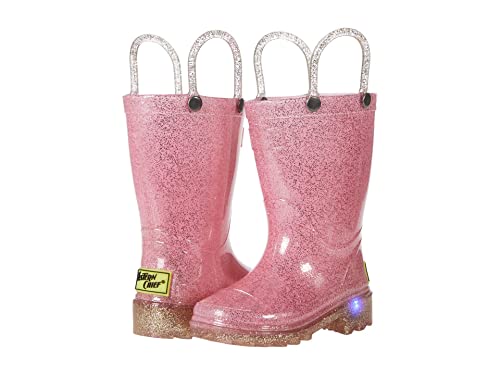 Western Chief Kids Girl's Sparkle Lighted PVC Rain (Toddler/Little Kid)